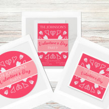 Valentine's Day Party Modern Pink