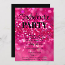 Hot Pink Glitter Bachelorette Party