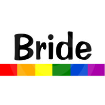 Wedding Rainbow Flag Banner Trucker Hats