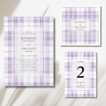 Retro Plum Purple Gingham
