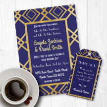 Art Deco Navy 1920's Collection