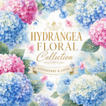Hydrangea Floral Stationery and Gifts