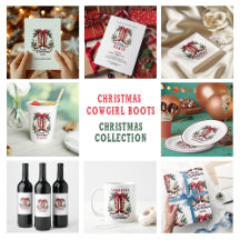 Howdy Christmas Party Cowgirl Christmas Boots