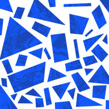 Blue swirl geometric art 