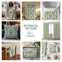Green Vintage Botanical patter,