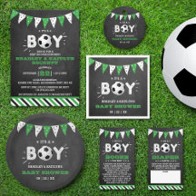 It's A Boy! Soccer Themed Co-ed Baby Shower