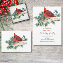 Red Cardinal Christmas Party Supplies