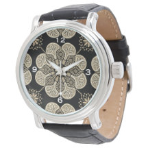 Watches  with tile patterns on the face.