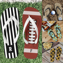 Sports Theme and BBQ Flip Flops