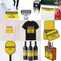 Warning For Display Only Do Not Touch 