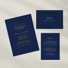 Classic Minimalist Navy Gold and Silver Collection