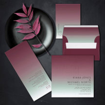 Mood Gradient Wedding Burgundy Mist