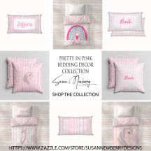 Pretty in Pink Bedding Decor for Little Girls