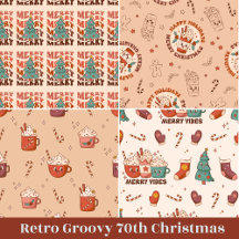 Retro Groovy 70th Christmas Holiday Collection