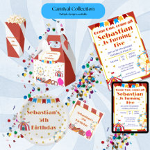 Classic Carnival Birthday Party Collection