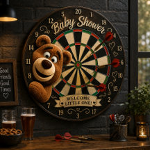 Teddy Bear Baby Cute Rustic Brown Baby Shower