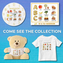 Toddler Alphabet ABC Designs Clothing and Nursery 