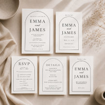 Arch Shape Minimal Wedding Suite