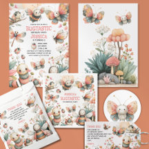 BUGTASTIC Watercolor Insects& Bugs Kids' Birthday