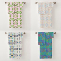 Bath Towel Sets With Retro Pop Art Designs 2