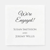 We're Engaged Engagement Party Supplies