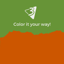 Green and Orange Pillows - Living Room