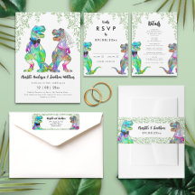 Dinosaur Theme Wedding