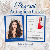 Pageant Autograph Cards