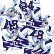 Team spirit volleyball towels & water bottles