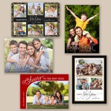 New Years Photo Cards - Happy New Year
