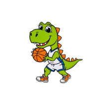 dinosaur paly basketball