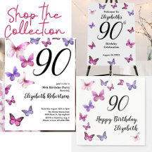 90th Birthday Butterflies Collection