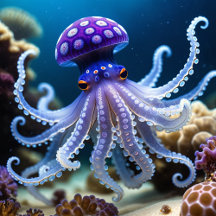 Ethereal Fantasy Octopus, Jellyfish Sea Slugs