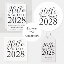 New Year's Eve Party Supplies Black and White