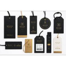 Elegant Minimalist Clothing Price Tags & Hang Tags