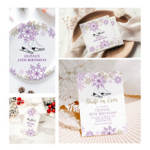 Ice Skating Purple and Gold