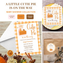 A Little Cutie Pie Pumpkin Baby Shower Collection