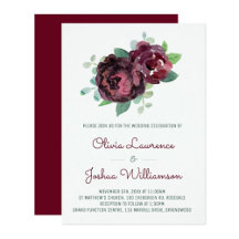 Burgundy Rose Wedding Collection