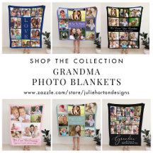 Grandma Personalized Photo Blankets