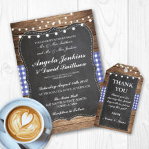 Chalk Blue Check Rustic Collection