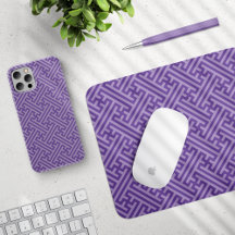 Sayagata pattern, Japanese, Purple and Pink