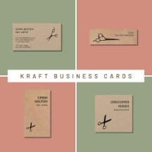 KRAFT HAIR Salon Business Card Design