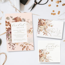 Neutral Floral Bridal Shower Collection