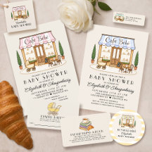 French Cafe Bébé Baby Shower Collection
