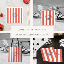 Apres Ski Club Retro Red Stripe