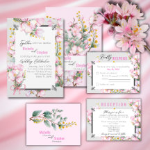 Fleur de lis & Cherry Blossoms Wedding Suite