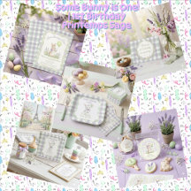 Some Bunny is One   1st Birthday Printemps Sage