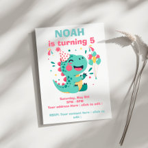 🦕 Roar & Celebrate   Boys Dinosaur Birthday Party