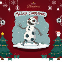 Snowman Creepy Footballer: Merry Dark Christmas