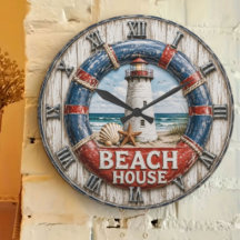 Coastal & Beach House Wall Clocks | Nautical